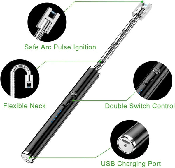 Electric Arc Lighter with 360°Flexiblity