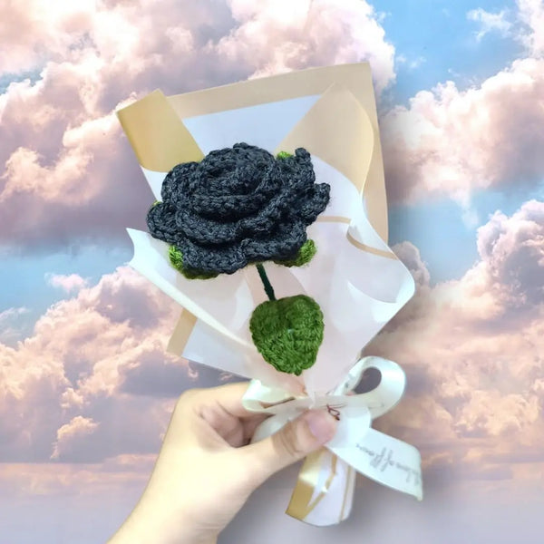 1Pcs Crochet Rose