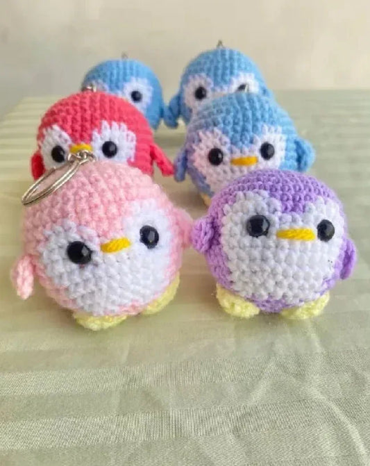 Cute Penguin Crochet Keychain - Eazzy Store