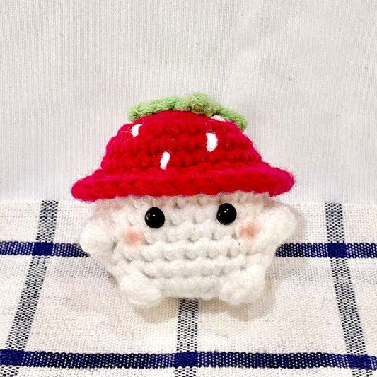 Handmade Crochet Mushroom Hat – Cute & Aesthetic Cottagecore Beanie for Women and Teens