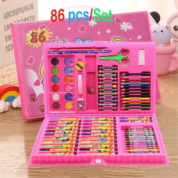 86 Pcs Kids Drawing Colours Art Set