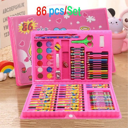 86 Pcs Kids Drawing Colours Art Set