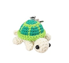 Mini Handmade Crochet Turtle Keychain Crochet Animal Turtles for Keyring Charm Handbag Bag Purse Pendant