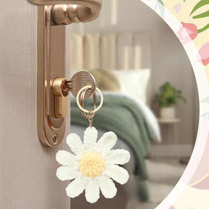 6 Pcs Cute Daisy Keychain