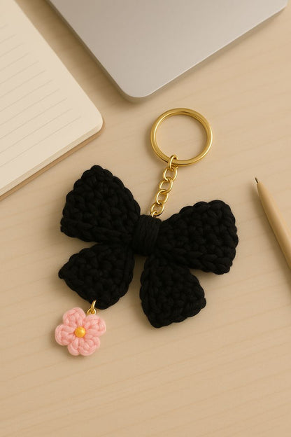 Handmade Crochet Strawberry Keychain – Cute & Colorful Key Holder and Bag Charm